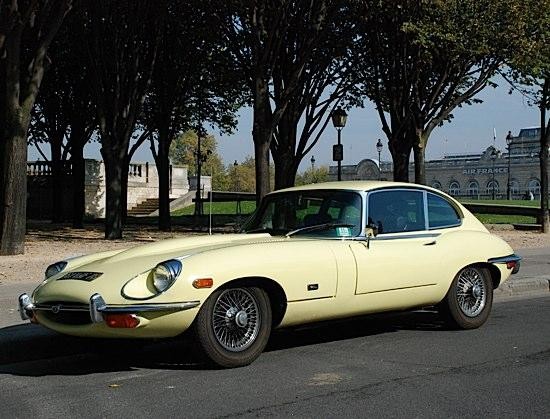 JAGUAR Type E 4.2L coupÃ© 2+2 1969 #1R41026BW Primerose yellow, selle