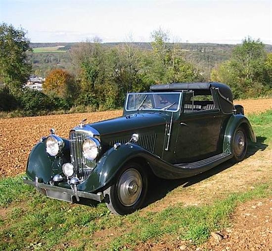 BENTLEY 4L Â¼ cabriolet Sedenca Gurney Nutting 1937 # B 153 KU Rare m