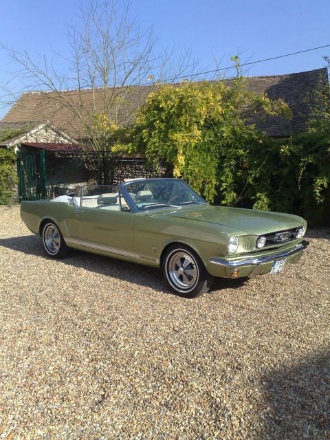 FORD Mustang GT cabriolet 1966 NÂ° de sÃ©rie : 6T08A1337168 Moteur : h