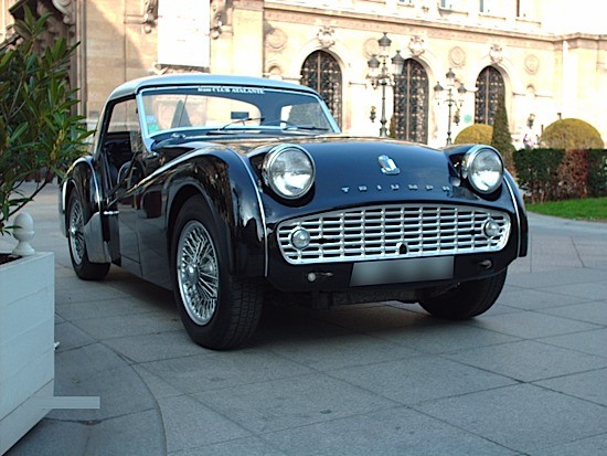 TRIUMPH TR 3 A 1959 # TS 65122  Rare Hard top dorigine, jantes 60 rayo