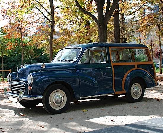 MORRIS Minor Traveller 1000 1970 # MAW5D1286245F Bleu Trafalgar, int