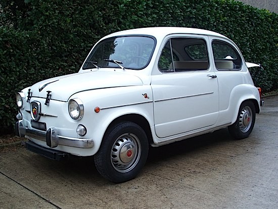 FIAT 600 kit Abarth 850 1965 NÂ° DE SÃ‰RIE : 100D-1962283 MOTEUR : 4 c