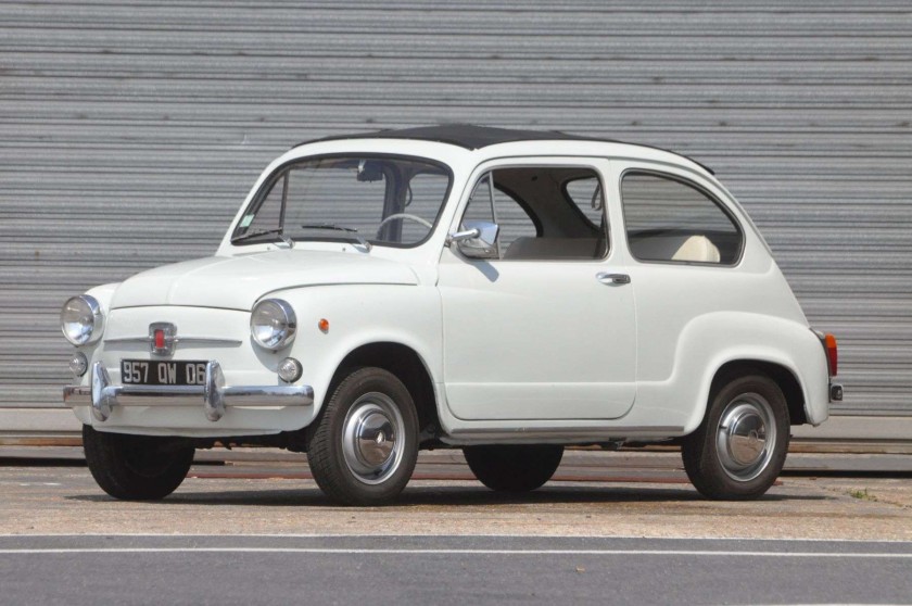 1966 FIAT 600 D COACH no reserve