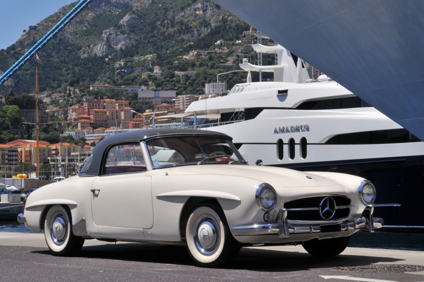 1962 MERCEDES BENZ 190 SL CABRIOLET HARD-TOP