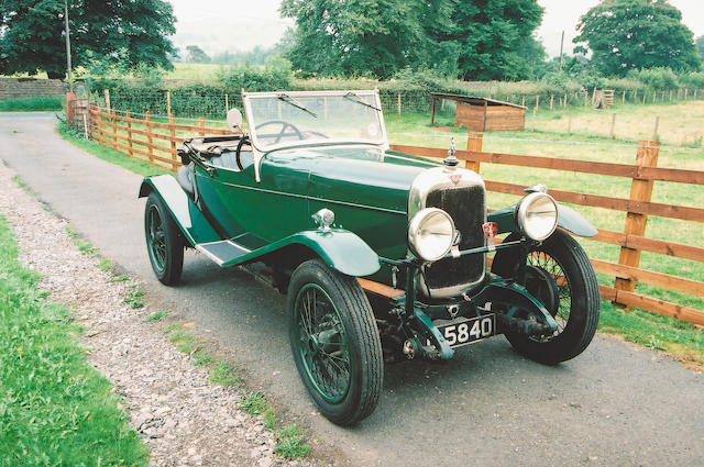 1930 Alvis 12/50 TJ Ducksback Three Seater Coachwork by Wilkinsons of Derby