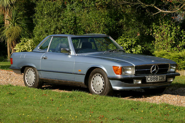 1986 Mercedes 300SL Cabriolet with factory hardtop