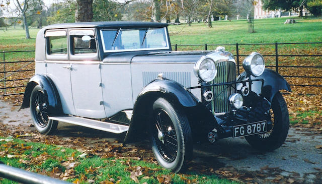 1933 Lagonda 16/80 ST 24 Weymann Pillarless Saloon