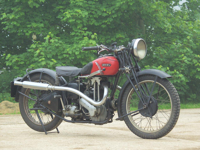 1936 Ariel 350cc Red Hunter