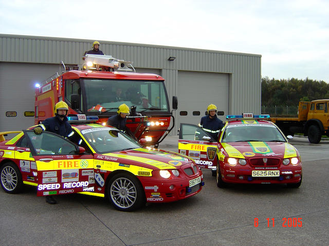 2001 MG ZT ‘Surefire 1’ Fire Chase Vehicle