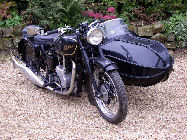 1948 Velocette 495cc MSS & Garrard GP Sports Sidecar