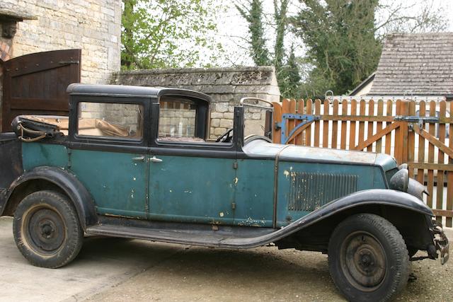 1929 Renault Vivasix Landaulette de Ville