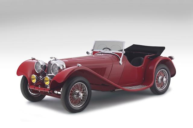 1938 Jaguar 3 1/2-Litre SS100 Two-Seat Sports Tourer