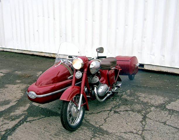 1969 Jawa 350 with Velorex Sidecar and PAV40 Trailer