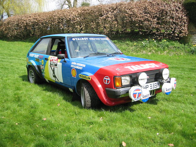 1982 Talbot Sunbeam Lotus Rally Saloon