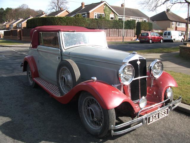 1933 Wolseley 21/60hp County Drophead Coupé