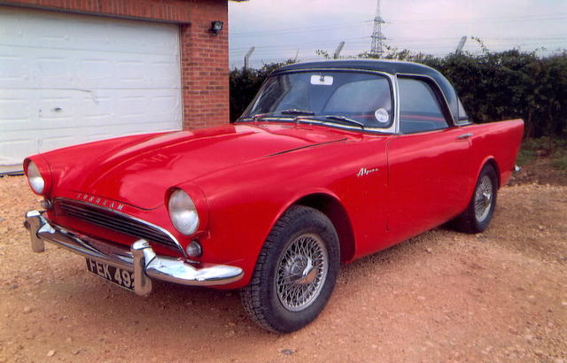 1959 Sunbeam Alpine Series 1 Sports Convertible with Hardtop