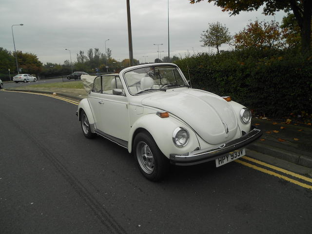 1980 Volkswagen 'Beetle' 1600 Cabriolet