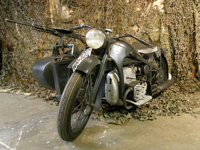 1938 Zündapp 797cc K800 Military Bike with Sidecar