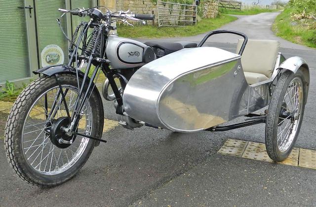 1939 Norton 500cc ES2 and trials sidecar