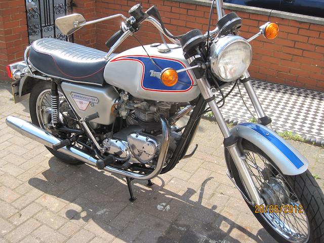 1977 Triumph 744cc T140 'Silver Jubilee' Bonneville