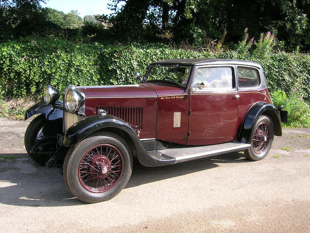 1932 Sunbeam 20hp Speed Model Sports Saloon Prototype