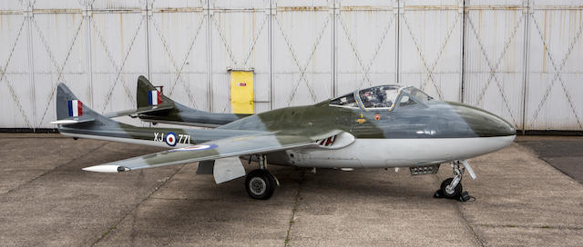 1958 de Havilland Vampire T55 Twin-Boom Jet Trainer