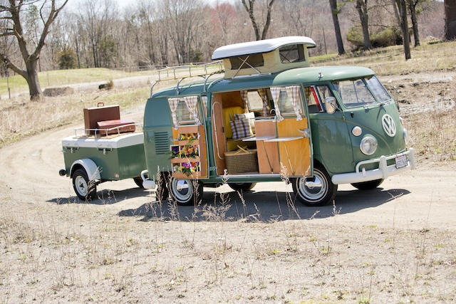 1967 Volkswagen Type 2 Westfalia Deluxe Camper with matching Westfalia Trailer