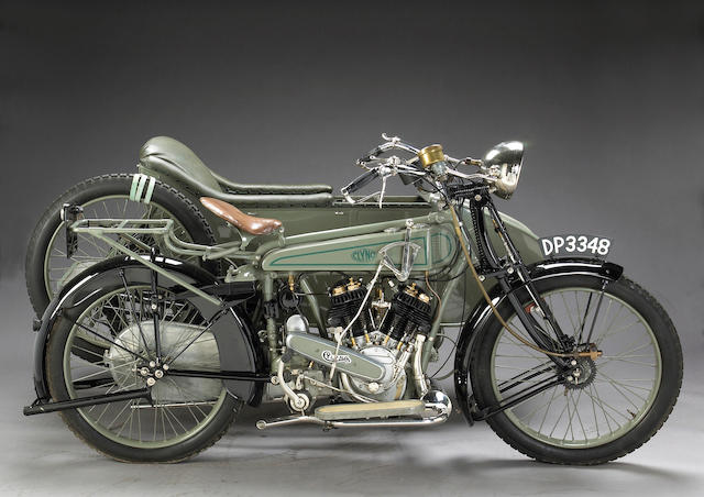 1921 Clyno 925cc V-twin with Sidecar