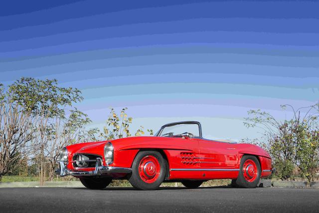 1958 Mercedes-Benz 300SL Roadster avec son hard-top d'usine