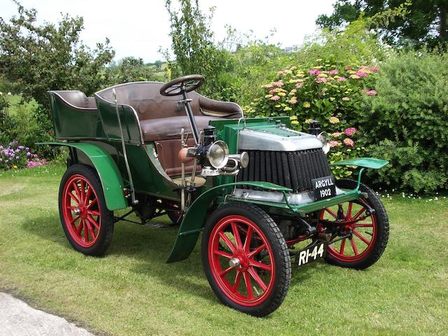 1902 Argyll 8hp Rear Entrance Tonneau