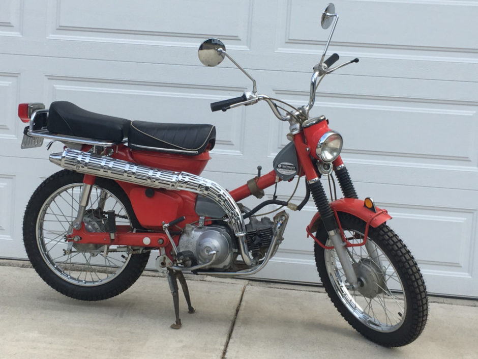 No Reserve: 1969 Honda Trail CT90 S&K Suitcase Cycle