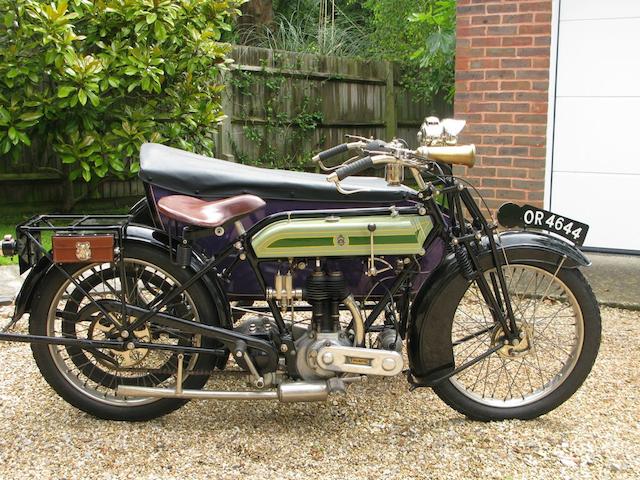 1924 Triumph 550cc SD Motorcycle & Sidecar