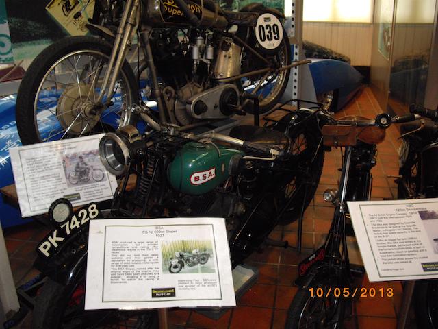 c.1928 BSA 557cc 'Sloper'