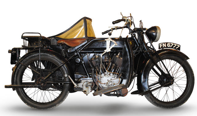 c.1925 AJS 799cc Model E2 Passenger Combination