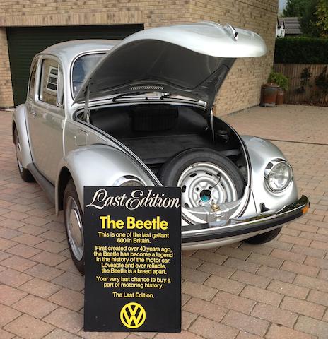 1978 Volkswagen 'Beetle' 1200L Saloon