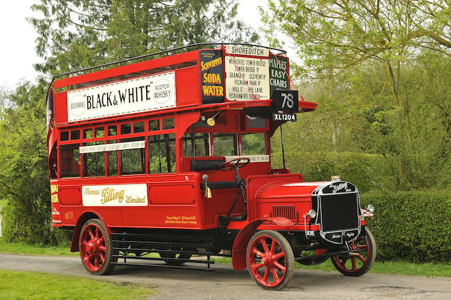 1922 Tilling-Stevens TS3A Petrol-Electric Open top Double Deck Bus