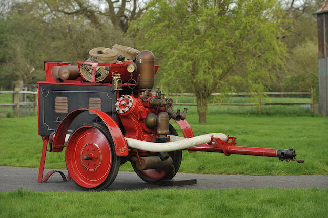 c1913 Merryweather  Hatfield Fire Engine Trailer Pump