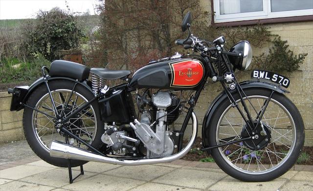 1935 Excelsior 350cc Manxman Model F12