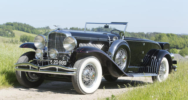 1930 DUESENBERG MODEL J DISAPPEARING TOP ROADSTER