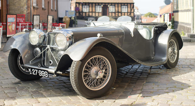 1938 JAGUAR SS100 3Â½ LITRE ROADSTER