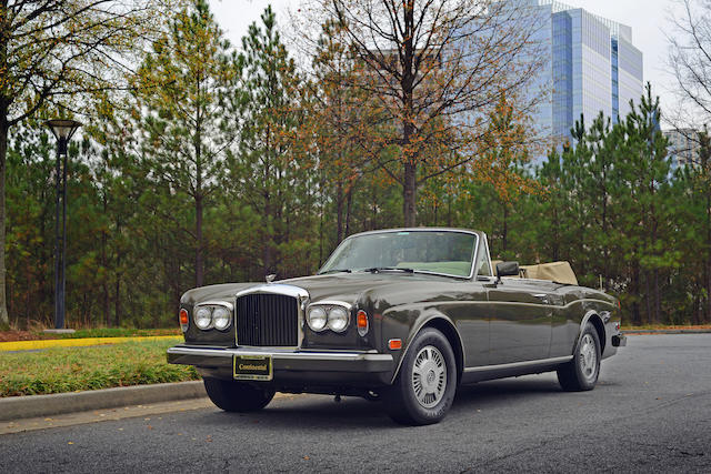 1987 Bentley Continental Convertible