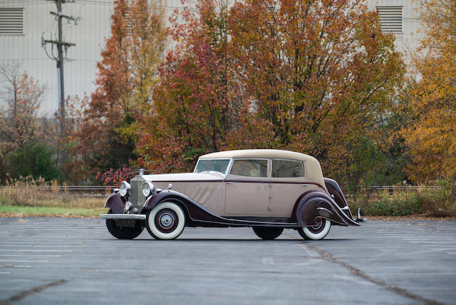 1937 ROLLS-ROYCE PHANTOM III SPECIAL NEWMARKET PERMANENT FAUX CABRIOLETCoachwork by Brewster, updated by Inskip