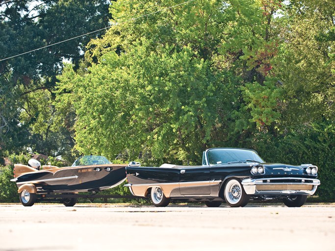 1957 Desoto Adventurer Replica Convertible with Duofoil Boat and Trailer