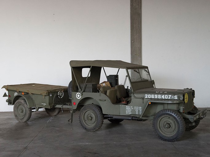 c. 1945 Willys MB with Bantam Trailer