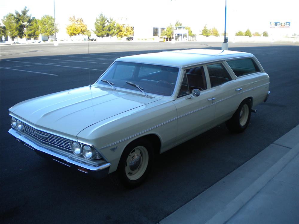 1966 CHEVROLET CHEVELLE 300 DELUXE 4 DOOR STATION WAGON