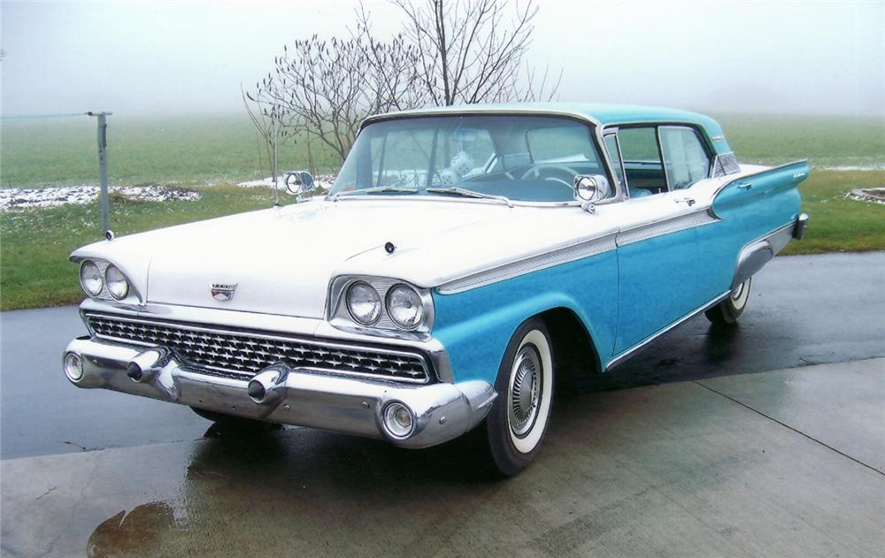 1959 FORD GALAXIE TOWN VICTORIA 4 DOOR SEDAN