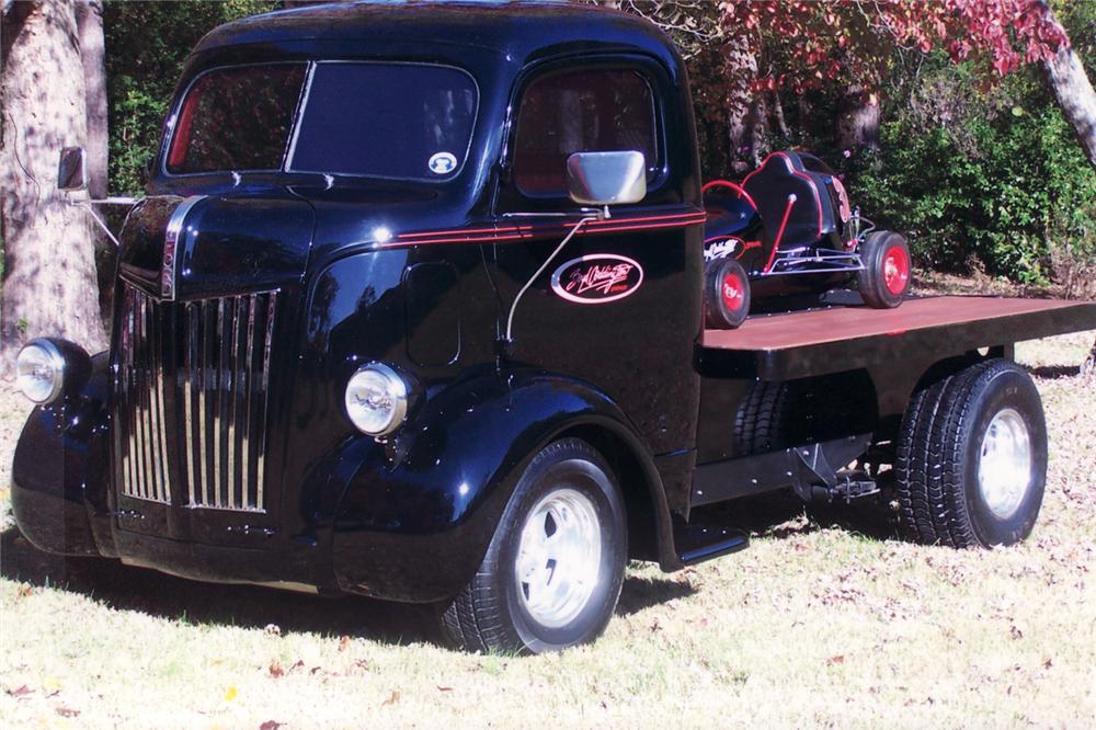 1948 FORD CAB OVER CUSTOM TRUCK W/MIDGET RACER