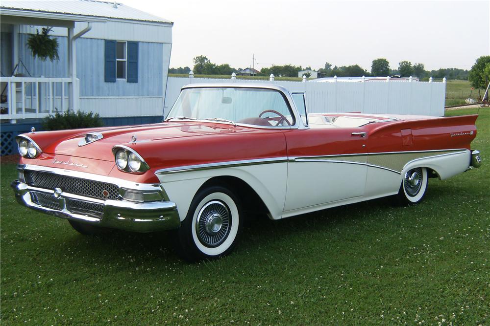 1958 FORD FAIRLANE 500 SKYLINER RETRACTABLE HARDTOP CONVERTIBLE