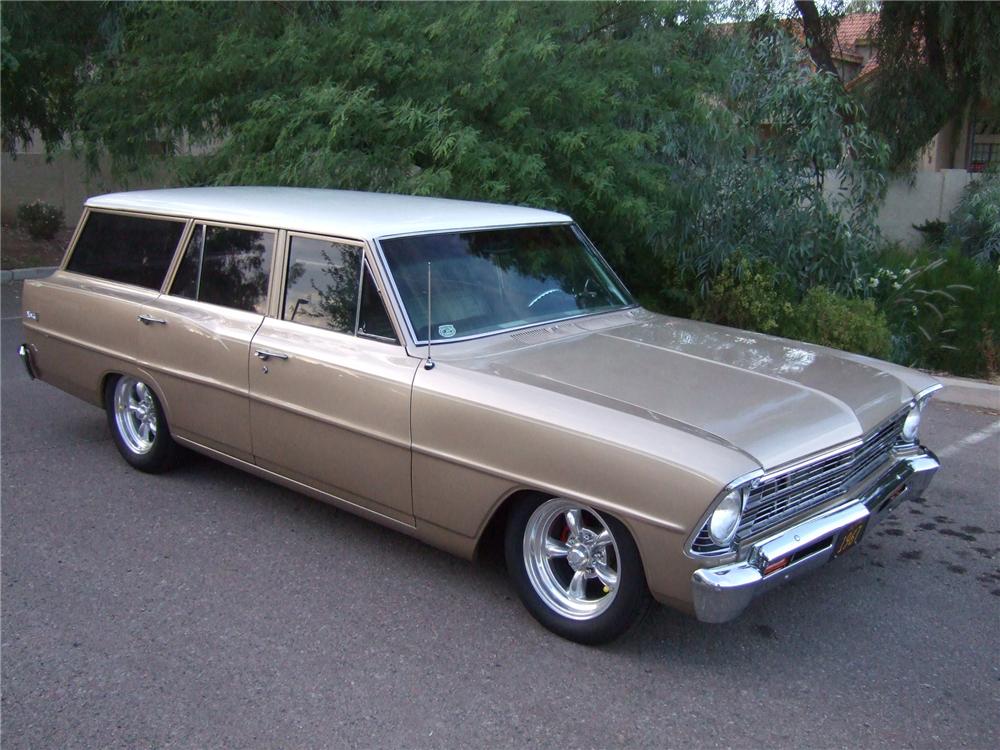 1967 CHEVROLET NOVA CUSTOM 4 DOOR WAGON