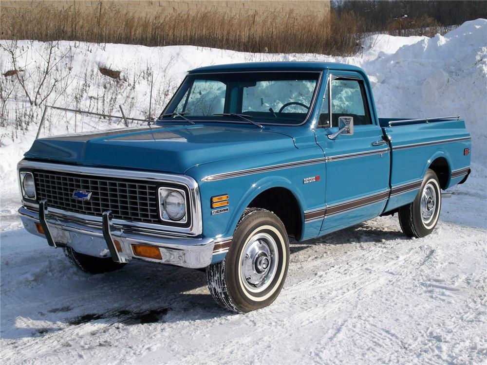 1972 CHEVROLET CHEYENNE SHORT BED PICKUP
